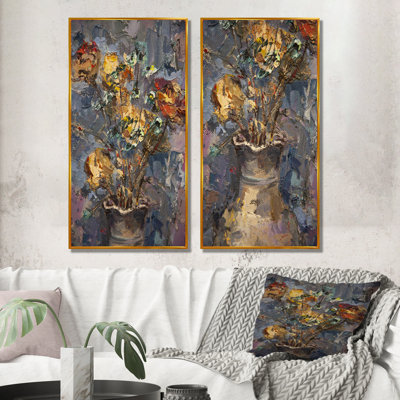 Ensemble de 2 impressions sur toile - Nature morte rétro