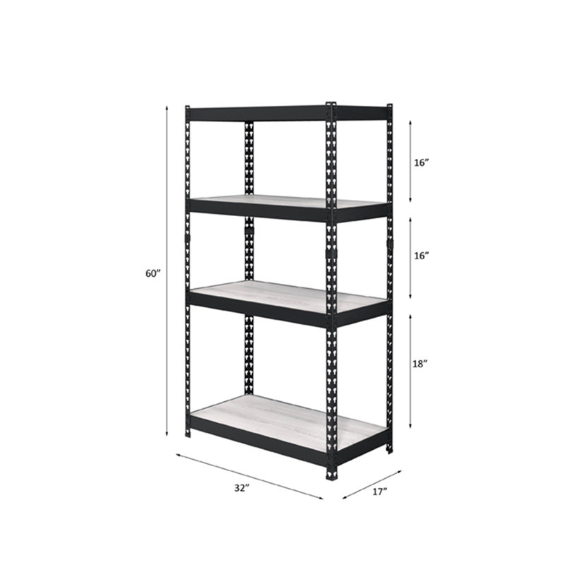 Newton St Loe Etagere Bookcase, (4 Shelves) 60" H x 32" W x 17" D