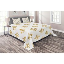 Superior Jacquard Matelasse Fleur-de-lis Bedspread Set - On Sale