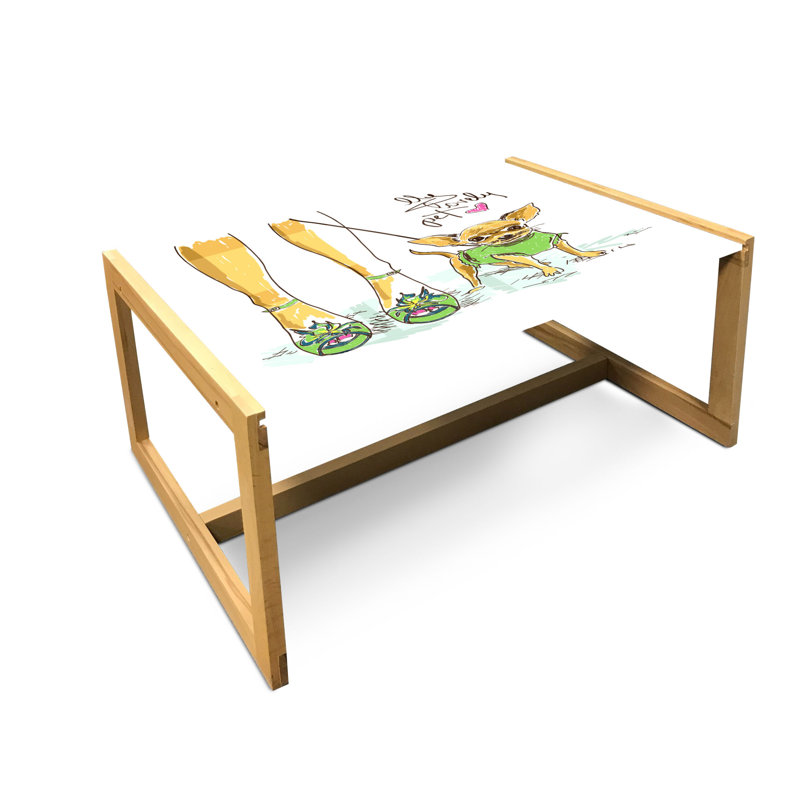 Jakyla Sled Coffee Table, 90cm H x 62cm W x 40cm D