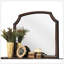 Miroir Lancaster au fini espresso avec cadre en bois durable et surface réfléchissante non embelli