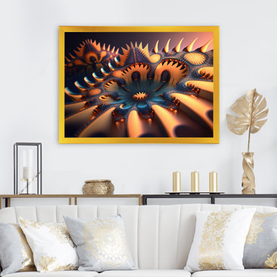 " Turquoise Fractal Flower I "