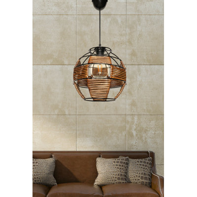 Luminaire suspendu sphère 1 lumière Romain