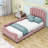 Twin Upholstered Daybed with Headboard-2137436495
