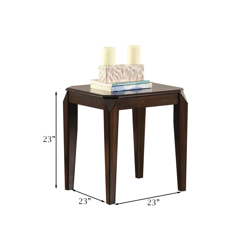 La table de bout Construction en noyer - conçue pour durer, ajoute une touche d'élégance à toute pièce