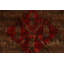 Tapis rouge / brun en laine noué à la main de conception unique 8 pi 1 po x 10 pi 6 po New Age