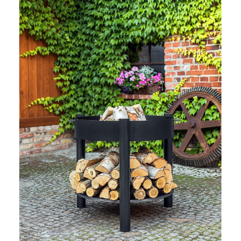 Aariyan Steel Wood Burning Smokeless Fire Pit, 80" H x 60" W x 60" D