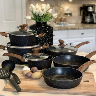 12 - Piece Non-Stick Ceramic Cookware Set