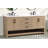 Wellsville 72'' Double Bathroom Vanity with White Quartz Top