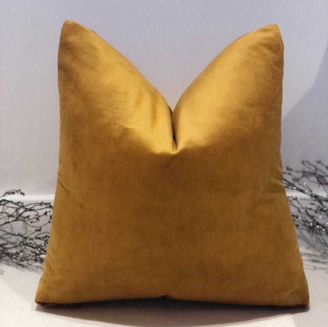 Abstract Square Cushion Cover, Gold 