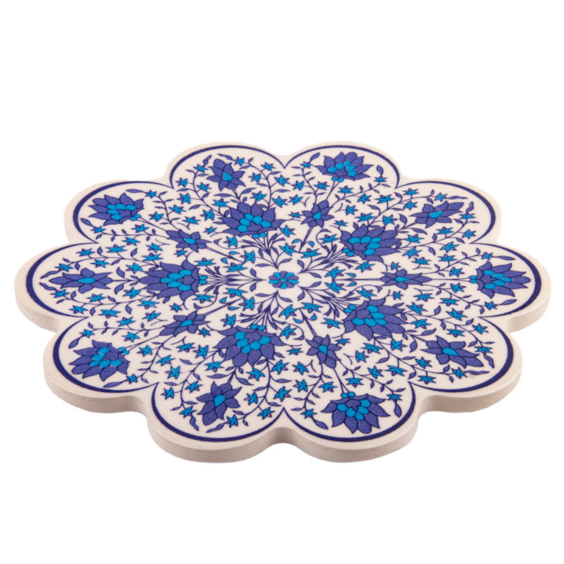 Vintage Style Ceramic Tile Trivet 7''