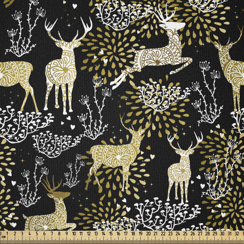 Tissu de Noël Ambesonne par The Yard