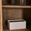 Buffet noir massif et bois manufacturé