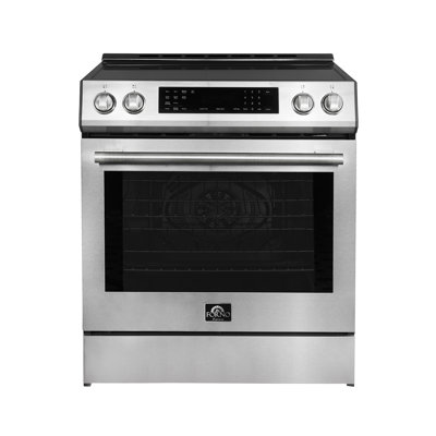 Espresso Donatello 30" Induction Range Slide-in, 4 Elements, 5.0 cu. ft. True Convection Oven