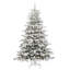 Artificial Hinged Christmas Tree White PE and PVC-1607170663