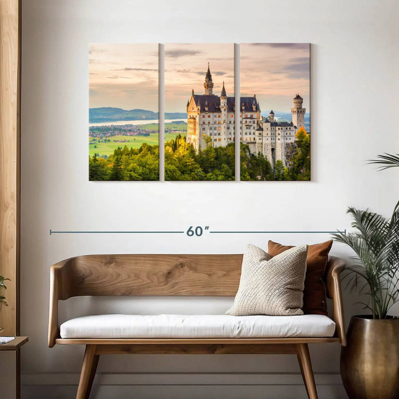 Lilie, château historique de Neuschwanstein, H 28 po x l 45 po