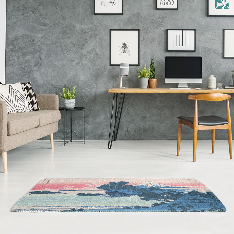 Tapis bleu / rouge Shichiri Beach in Sagami, Rectangle 2 pi x 3 pi