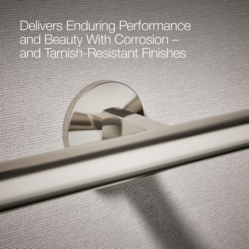Components™ Double Towel Arm, Vibrant Polished Nickel