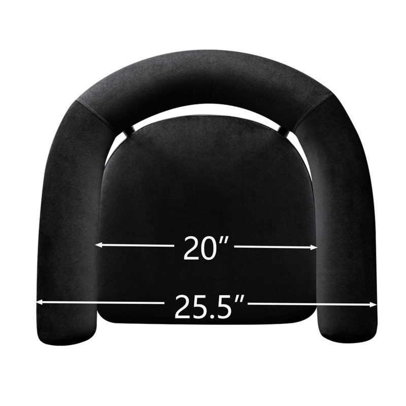 Tabouret de bar 24 po avec accoudoirs 24 po (ensemble de 3), Noir