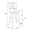 Sasun Swivel Upholstered Counter Stool with Metal Frame-43807943
