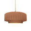Luminaire suspendu tambour en céramique et en métal 1 lumière Gela-226086869-225933781-220279323