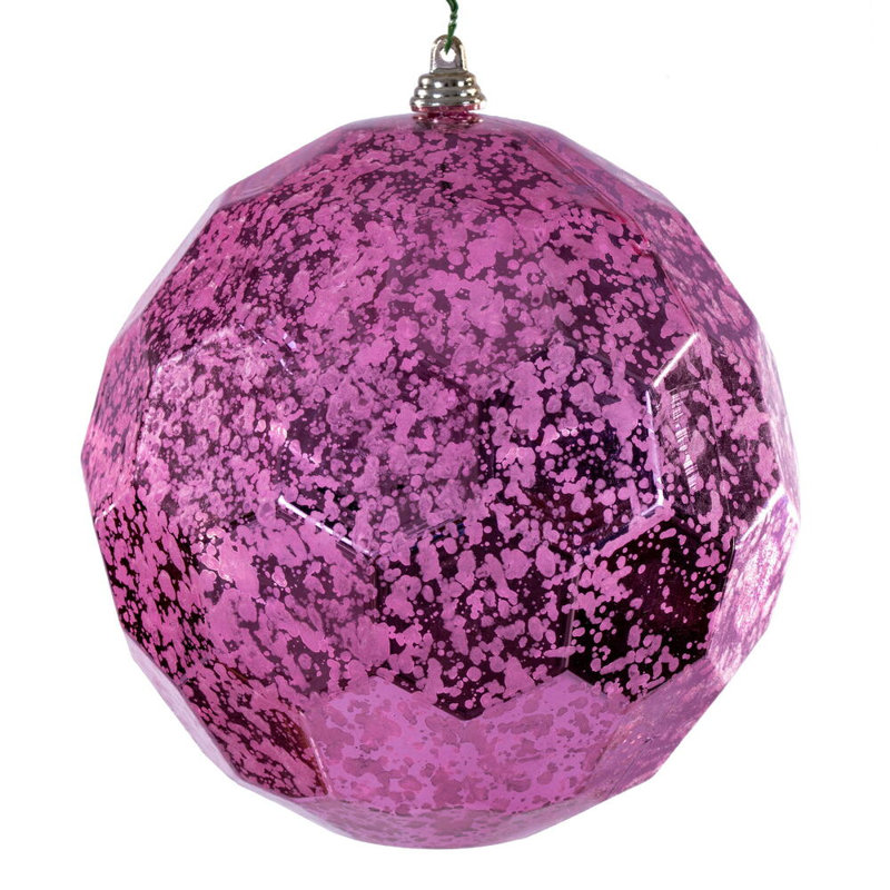 Vickerman 6" Honeycomb Mercury Ornament. It includes 2 pieces per bag., Pink