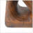 MGO Twist Shape Side Table, Wood-Like Texture,  Antique Brown Color-44545156