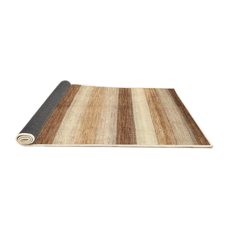 Tapis brun/beige contemporain, Rond 4 pi