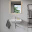 Lavabo de salle de bain mural rectangulaire blanc D-Neo 23,63 "