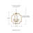 6 - Light Dimmable Lantern Geometric Chandelier-32971097