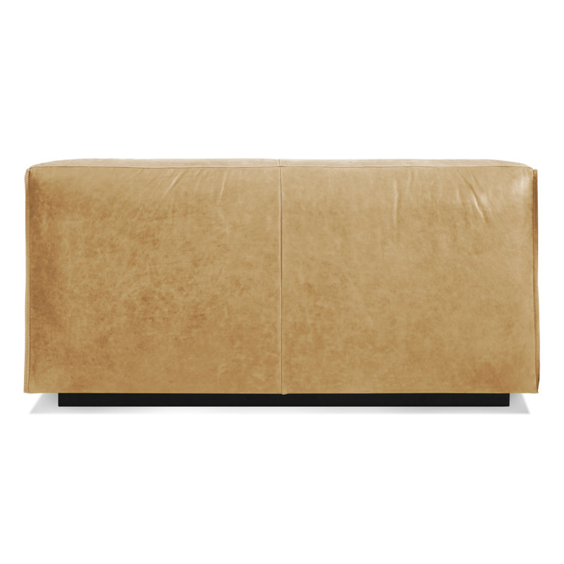 Cleon Loveseat, Camel Genuine Leather
