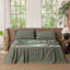 Drap plat 100% coton lavé MooMee-107894587-107894594