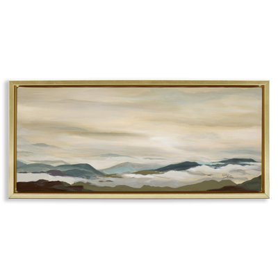 «Solenn Mountains Peeking», art mural sur toile par Patricia Pinto