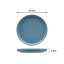Waterside 12pc Pastel Blue Lipped Dinner Set