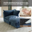 Upholstered Armchair with Footstool-400165316