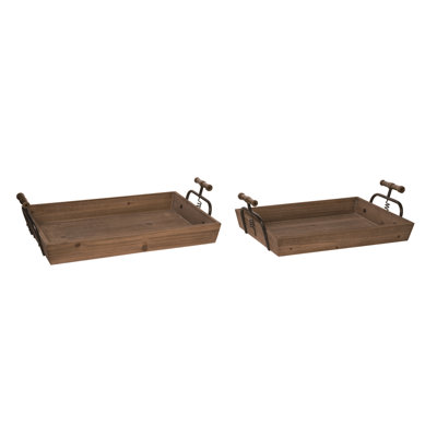 Ensemble de 2 plateaux Beneduce