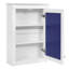 20 , Wall Mounted 20-Inch Bathroom Cabinet With Mirror, Adjustable Shelves For Medicine Organization, Over Toilet Space Saving, White & Solid Wood Construction-131419735