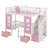 Bunk Bed With Changeable Table, Bunk Bed Turn Into Upper Bed And Down Desk