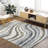 Rectangle Bertenshaw Machine Woven Polyester Area Rug in Gray-1479571119