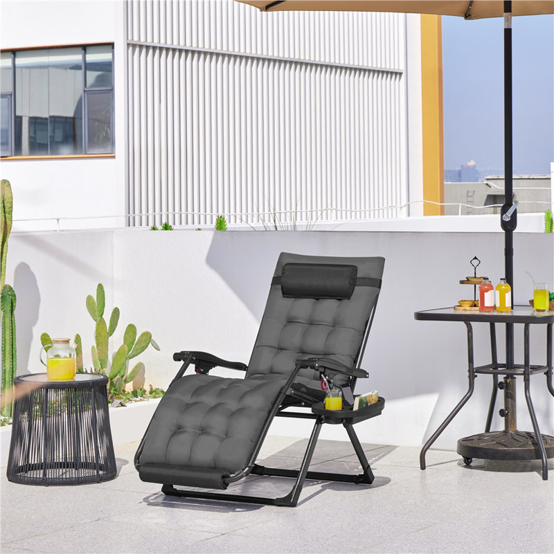 Fauteuil inclinable Hendon, Gris, Noir, noir, noir, noir