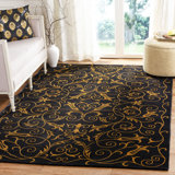 Tibetan Hand-Knotted Chocolate Area Rug