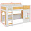 Lit superposé avec tablettes de rangement, fenêtre et deux portes-2095933826