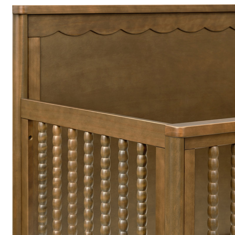 AMBROSIA 4 -in-1 Convertible Crib, Natural Walnut