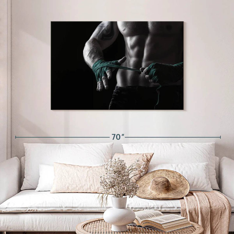 Sireci Boxing Fighter, 30" H x 45" W