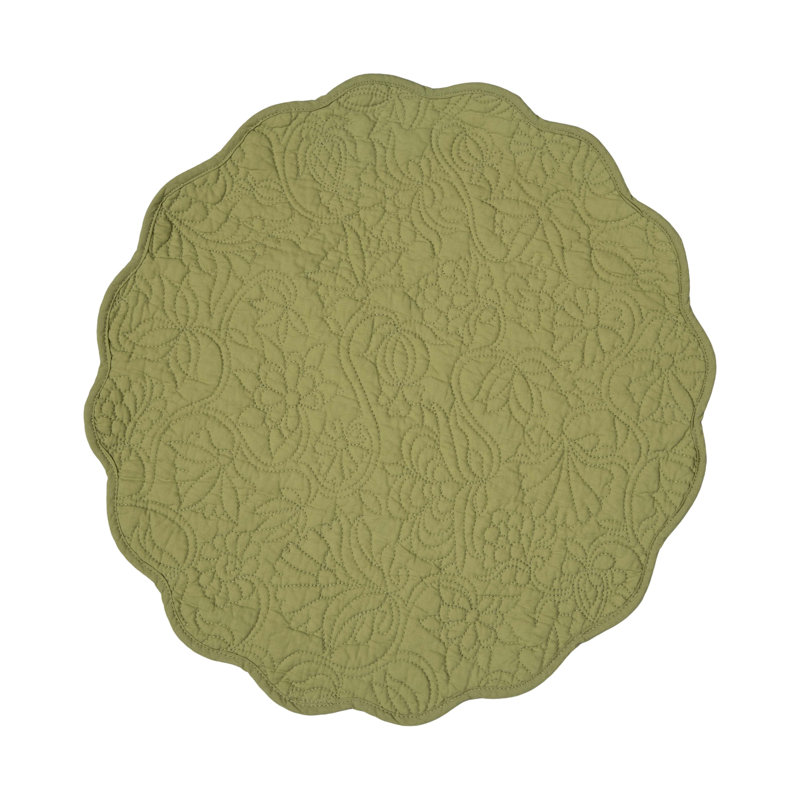 Ensemble de 6 napperons Christiana, Vert