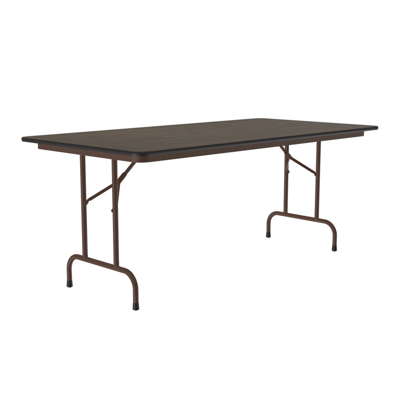 Table pliante portative 60 ", Noyer, H 29 po x L 48 po x l 24 po