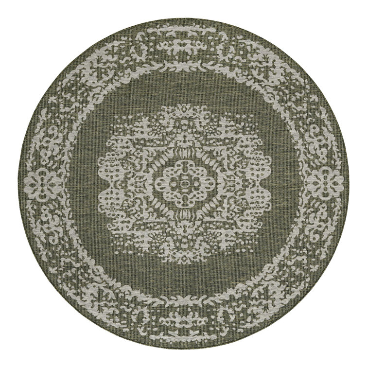 Cowie Green/Gray Indoor/Outdoor Area Rug