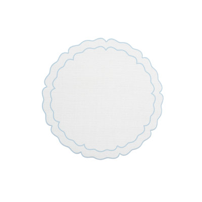 Vinilo Placemat: Scalloped Round Placemat