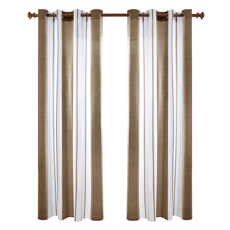 Dearious Sheer Curtain, Width 140 x Drop 229 cm, Coffee