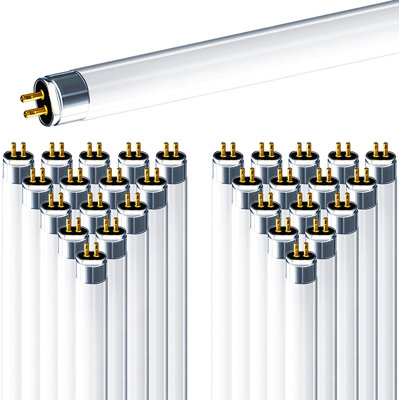 54 Watt 46 Inch T5 Fluorescent Tube 4100K Cool White 4200 Lumens G5 Mini Bi-Pin Base 30-Pack